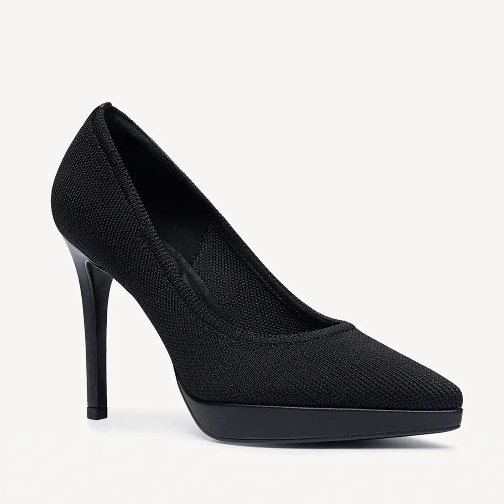 StyleFlex Pointed Toe Heeled Platform Pump - Picture 2 of 16